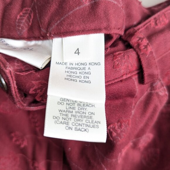 Susan Bristol Textured leaf print pant - Picture 5 of 6